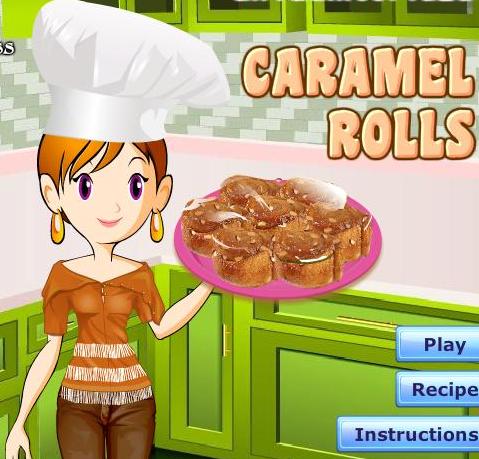 cooking caramel rolls recipe online